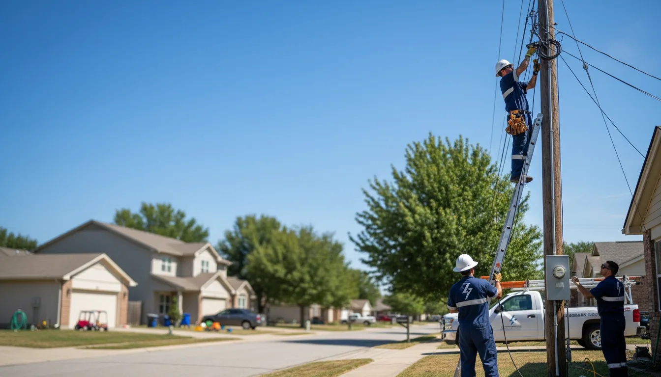 Residential electrician providing installation services in Gueydan, LA
